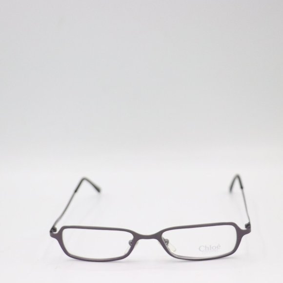 Chloe Matte Purple Rectangle Full Rim Made In Italy Vintage Designer Glasses 48 - Picture 1 of 2